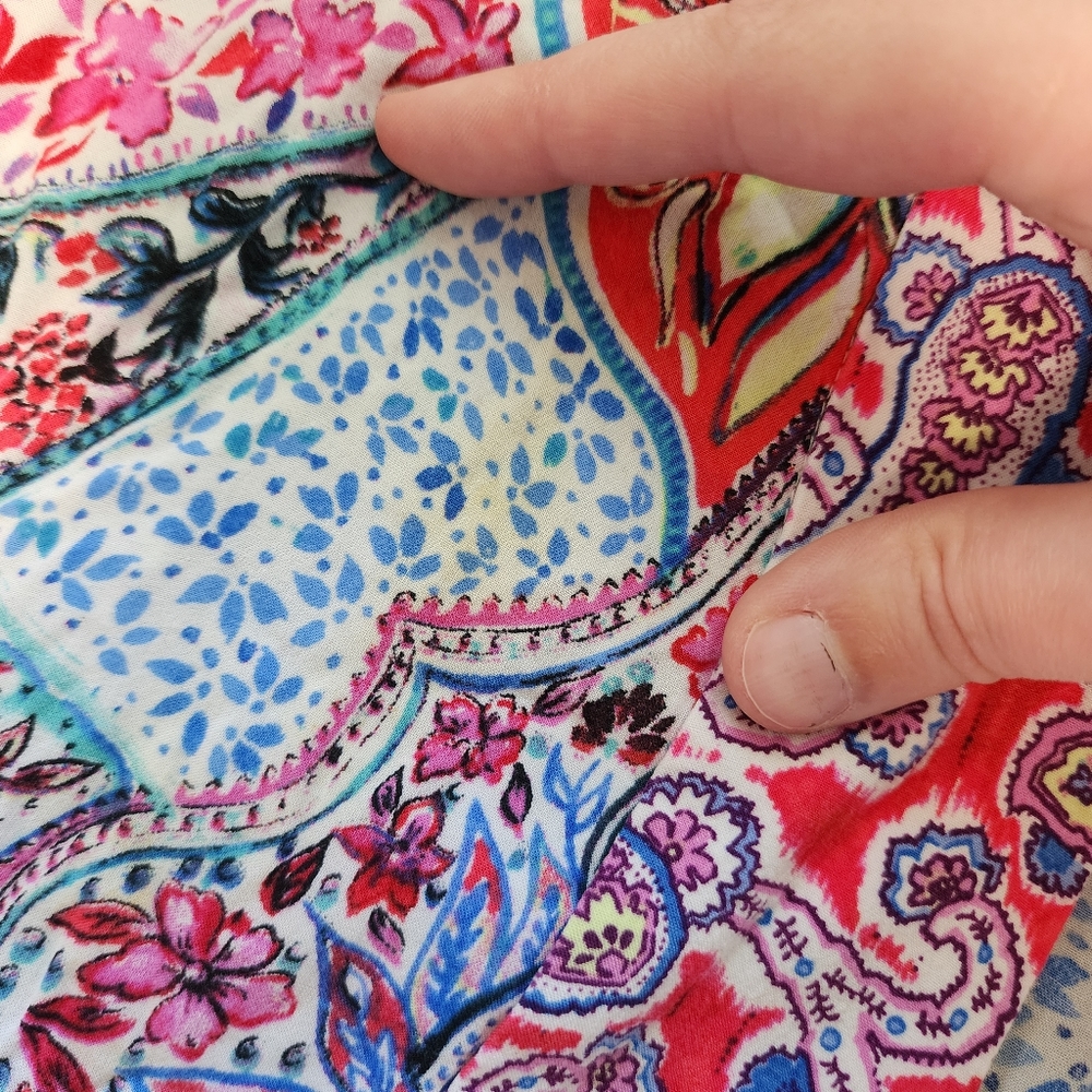 GAP Lightweight Print Half Sleeve Boho Kimono - Picture 9 of 9